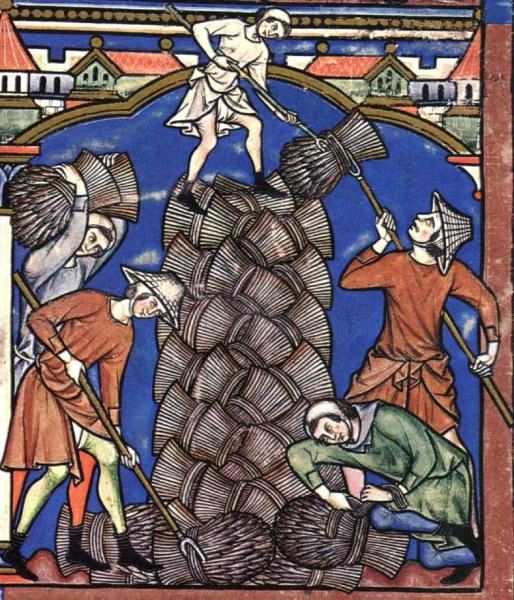 Bauern bei der Ernte (Kreuzfahrerbibel)