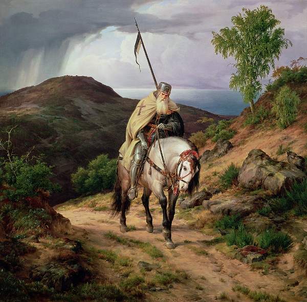 Der letzte Kreuzfahrer - Karl Friedrich Lessing