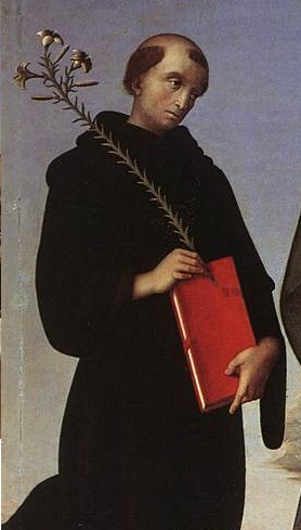 Abbildung eines Mönches (von Pietro Perugino)